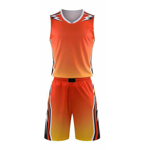 Dernier modèle de vêtements de basket-ball à col en V vêtements de sport ensemble d'uniformes vierges pour hommes uniformes de basket-ball uniformes de basket-ball pour garçons - Product Image 2