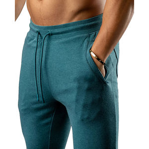 Haute qualité hommes décontracté toile taille moyenne pantalons de survêtement Jogging course respirant entraînement survêtement pantalon - Product Image 5