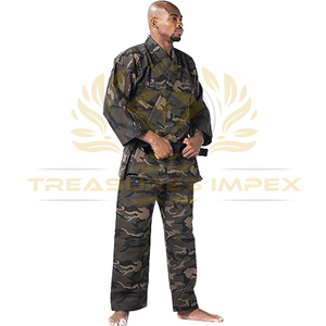 Uniforme de Judo pour Entraînement Rare Poids Lourd Camouflage Karaté Gi Coton Polyester Respirant Arts Martiaux Judo Set - Product Image 5
