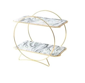 3-TIER COLLAPSIBLE <b>CAKE</b> <b>STAND</b> WITH REMOVABLE PLATES STAINLESS STEEL PIECES REBORN AS EXQUISITE ONE-OF-A-KIND ARTISAN SERVE WARE - Product Image 6