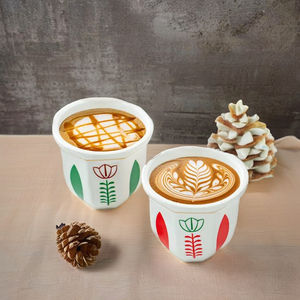 Tazze in ceramica <span class=keywords><strong>tulipano</strong></span> 180ml/250ml ecologica per caffè/caffè/Cappuccino tazze preferite - Product Image 4