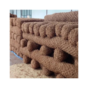 Material de fibra de coco puro 100% de alta calidad, troncos de fibra de coco, grado una forma redonda, colores negro rojo, origen francés - Product Image 5