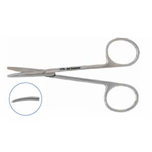 Tijeras de Enucleación Curvas de 11 cm, Acero Inoxidable, Instrumento Quirúrgico Manual de Alta Calidad con Certificación CE para Medicina Oftálmica - Product Image 1