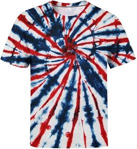 Marque de mode en gros Vintage coton surdimensionné cravate teinture à manches courtes impression de logo personnalisé Slim Fit grande taille t-shirts pour hommes - Product Image 3