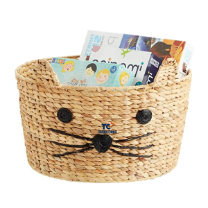 Paniers de rangement en jacinthe d'eau Design chaud, paniers tissés à la main pour enfants - Product Image 3