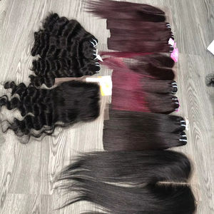 ผมต่อเวอร์จินแบบเวียดนาม ลอนยาวทั้งเส้น ติดด้วยมือและเครื่อง  แบบดับเบิ้ลเวฟท์  ฟอกสีแล้ว  ราคาขายส่งและปลีกมีจำหน่าย - Product Image 1