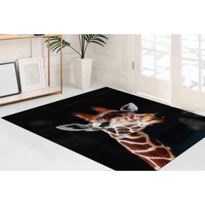 Alfombra con Estampado de Jirafa: Lavable a Máquina, Alfombra Decorativa Antideslizante, Alfombra Suave No Tejida - Product Image 3