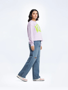 Stylish Women's Oversized Long Printed Cotton Pullover Sweatshirts Casual Winter <b>Tops</b> Eco-Friendly Breathable Wholesale - Product Image 6