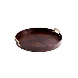 Plateau en bois à l'intérieur du plateau de serveur de nourriture de concepteur de finition d'émail pour la restauration à domicile - Product Image 3