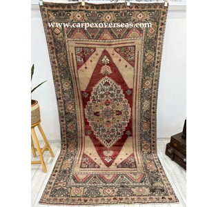 Beau et doux tapis turc en coton tissé à la main authentique pour la maison lavable et résistant aux taches - Product Image 5