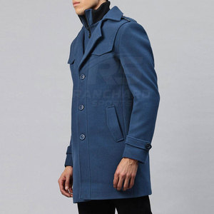 Abrigo Largo para Hombre, Moderno y Clásico, Mezcla de Lana, Abrigo Largo Informal para Hombre, Abrigo de Invierno para Exteriores - Product Image 3