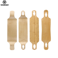 Planche de skateboard WOODSEN personnalisée, impression sur mesure, single rocker, haute vitesse, portable, durable, 7.0-9.0 pouces, 8 plis, 100% bois d'érable canadien