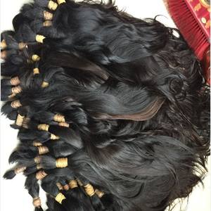 Extensiones de cabello humano sin procesar Remy sin procesar de un solo donante de Indian Temple - Product Image 6