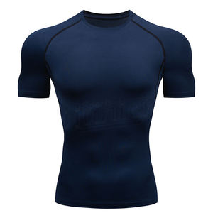 Lightweight Wholesale Custom Design Running Set Fitness Sport Wear Breathable Jersey <b>MMA</b> <b>Rash</b> <b>Guard</b> - Product Image 3