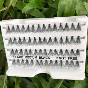 Bandejas de Pestañas de Pelo Sintético Hechas a Mano, Sin Nudos, 56 Racimos, Hechas en Vietnam, 14-30 Pelo, Gruesas y Esponjosas - Product Image 3