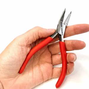 Stainless Steel <b>Flat</b> Nose Pliers Super Fine Tip | Lightweight Precision Jewelry Making Tool Comfort Grip Handles <b>Box</b> Joint - Product Image 3