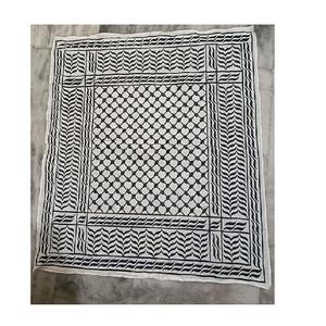 Custom Printed Shemagh <b>Scarf</b> Square Ethnic Style Arab Head Wrap for <b>Men</b> & Women Printed <b>Silk</b> <b>Scarf</b> - Product Image 6