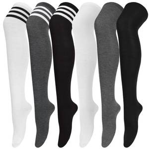 Medias atléticas antideslizantes de silicona para hombre, medias altas hasta el muslo para invierno, calcetines hasta la rodilla para mujer, calcetines por encima de la rodilla, estilo D - Product Image 1