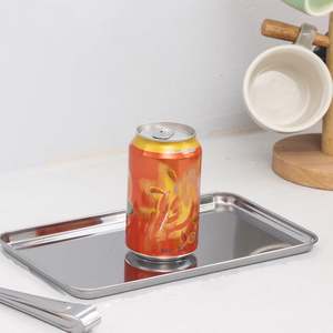 Bandeja de Servir de Metal Hecha a Mano, Ecológica, de Grado Comercial, con Acabado Pulido, de Larga Duración, Apta para Lavavajillas y Microondas, Más Vendida - Product Image 5