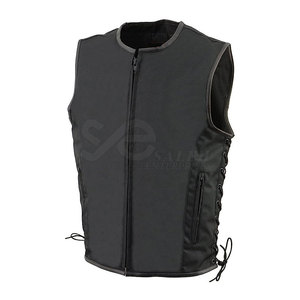 Mejor edición Nueva calidad Baja tasa Hombres Chaleco de cuero Nuevo diseño Cliente Demanda Hombres Chaleco de cuero - Product Image 4