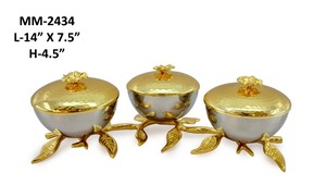 Assiette à gâteau élégante et écologique en laiton Design aigle complexe Plat de service pour les desserts Vitrine Assiette décorative unique - Product Image 4