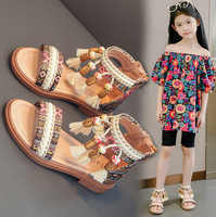 2025 Sandales d'Été Tendance pour Filles, Chaussures Enfants de Styles Chinois