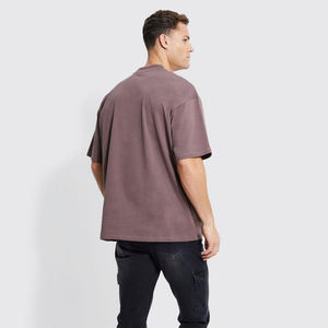 Boxy hommes surdimensionné t-shirt hommes T-Shirts à manches courtes décontracté col rond chemises classique basique t-shirt mode plaine pull t-shirts - Product Image 5