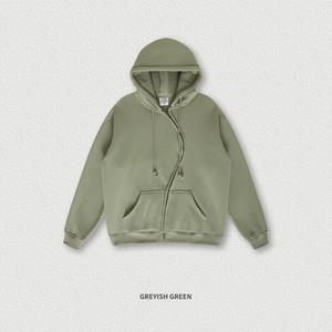 Sweat à capuche zippé vintage personnalisé avec lavage à l'acide Sweats à capuche surdimensionnés de qualité supérieure avec conception d'épaule tombante pour hommes Vêtements d'extérieur décontractés d'hiver - Product Image 6