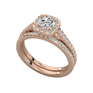 Bague solitaire en or 10 carats avec diamant de laboratoire pour femme, parure de bijoux fins pour fiançailles - Product Image 5