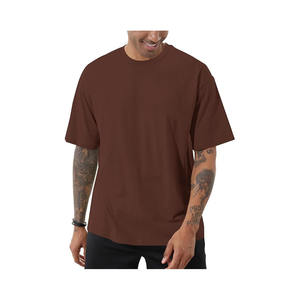 Camiseta extragrande a la moda para hombre, camisetas atléticas de cuello redondo, Camiseta básica de algodón de manga corta Premium suave informal - Product Image 3