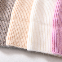 Gorro de punto con logotipo de diseño personalizado de tejido de algodón orgánico personalizado con bordado plano de logotipo
