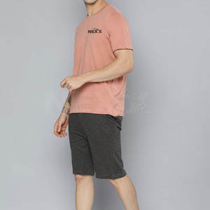 T-shirt et short pour homme de qualité supérieure 100% coton, durable et respirant, léger - Product Image 2