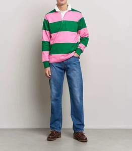 Chemises de rugby en polaire à manches longues à prix compétitif Evergreen, tendance, séchage rapide, 100% coton, service OEM - Product Image 2