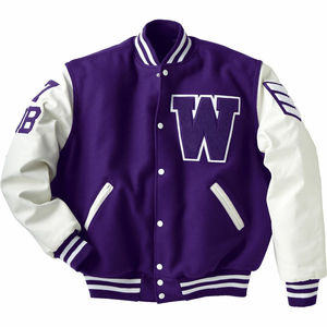 OEM Best Men's College Baseball Jacket Custom 100% Cotton Bordado Logos Winter American Baseball Letterman Teams USA Sports - Product Image 2