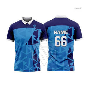 Profesional personalizado de alta calidad Ropa deportiva Media manga Material de poliéster Cricket Jersey - Product Image 2
