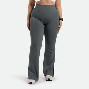 กางเกงโยคะขากว้างสำหรับผู้หญิงกางเกงโยคะเอวสูงสำหรับออกกำลังกายฟิตเนสยืดได้โลโก้ออกแบบได้ตามต้องการ - Product Image 6