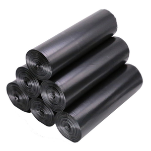 Bolsa de basura biodegradable para exteriores, bolsa de basura industrial de plástico negra grande en rollos - Product Image 2