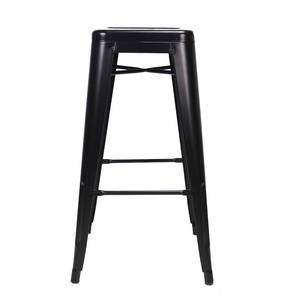 Chaise de café Tolix BFG004, 75 cm de hauteur, style design industriel, en plastique souple, aluminium, acier, PU, idéale pour les restaurants et les cuisines - Product Image 2