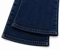 Jean évasé taille haute pour femme, coupe droite, en denim extensible, écologique, style vintage, décontracté, streetwear, formel, été, automne, léger