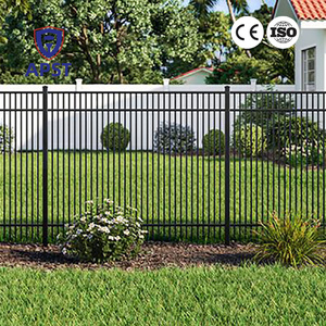 Recinzione da Giardino Sitong in Acciaio Zincato Colorbond, <span class=keywords><strong>Palo</strong></span> Nero in <span class=keywords><strong>Corten</strong></span>, Recinzione in Acciaio con Parte Superiore a Arco - Product Image 4