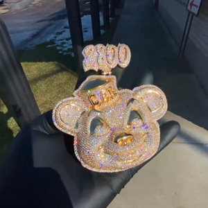 จี้ฮิปฮอป925จี้เพชรคุณภาพสูงสเตอร์ลิงปรับแต่งสีเงินจี้เครื่องประดับชั้นดีและเสน่ห์ - Product Image 3