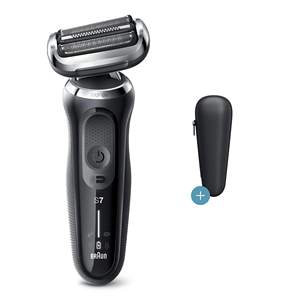 Afeitadora Eléctrica de Láminas para Hombre, Negra, con Cuchillas Triples y Dobles, Resistente al Agua IPX7, en Alemán, Afeita Cuerpo y Barba, Lavable - Product Image 6