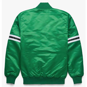 Chaqueta Varsity de invierno personalizada para hombre en letras de lana negra con cuero real y lona con logotipos personalizados hechos a mano Pakistán - Product Image 4