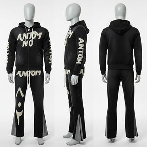 ชุดสตรีทแวร์แบบย้อมสีเอซิดสั่งทำพิเศษ เนื้อผ้าหนา 100% ผ้าฝ้าย ชุดวอร์ม เสื้อฮู้ด กางเกงวอร์ม แต่งลายขาดๆ - Product Image 1