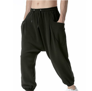 Nouveauté Pantalon de survêtement unisexe de haute qualité en polyester respirant à taille élastique et couleur unie pour l'hiver, idéal pour la course à pied - Product Image 2