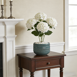 Set 3 Pot Bunga Taman Keramik Antik Biru Dongker Buatan Tangan dengan Lapisan Hijau Tua Bergaya Amerika Ramah Lingkungan - Product Image 3