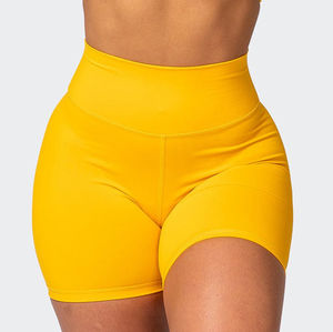 Las mejores llegadas Pantalones cortos para mujer Pantalones cortos de verano Logotipo personalizado Tipo de botín Entrenamiento Gimnasio Yoga Pantalones cortos de nylon para mujer - Product Image 2