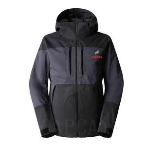 Personnalisable Cardura hommes Ski Snowboard Hoodies avec manches longues hiver Sports de plein air fermeture éclair conception pour un confort optimal - Product Image 1