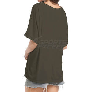 Recién llegado, camiseta de gran tamaño, buena calidad, cuello redondo, manga corta, camisetas de gran tamaño, camiseta de gran tamaño de tamaño personalizado para la venta - Product Image 3