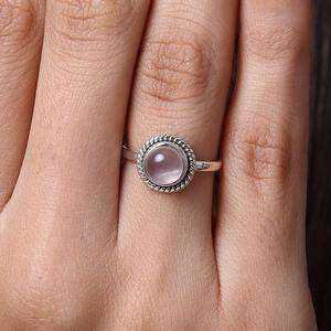 Anillo de Compromiso y Boda de Plata de Ley 925 con Baño de Rodio y Ágata, Joyería Hecha a Mano, Estilo Boho, Regalo para Mujer - Product Image 4